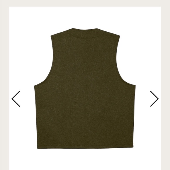 Filson - Men's Medium - Mackinaw Wool Vest - Forest Green - NWT - Made In USA - Picture 2 of 10